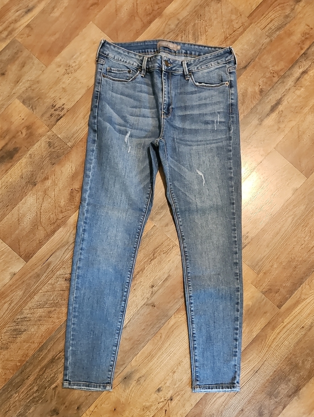 👖Just USA Light Blue Skinny Straight Leg Jeans